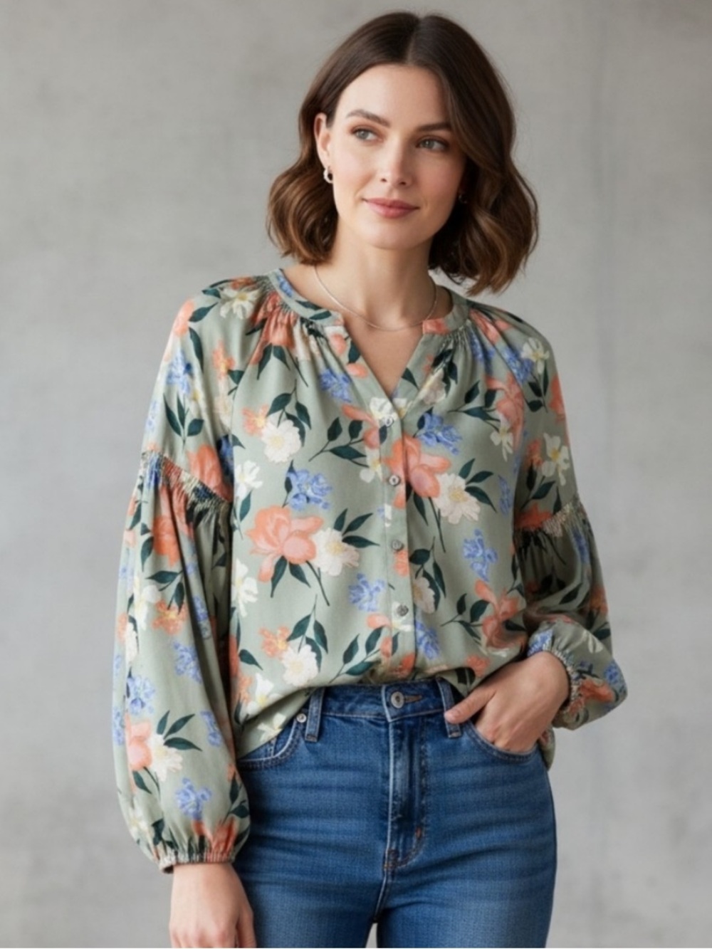 NWT Frye Last Dance Floral RPT Teal Combo size XL